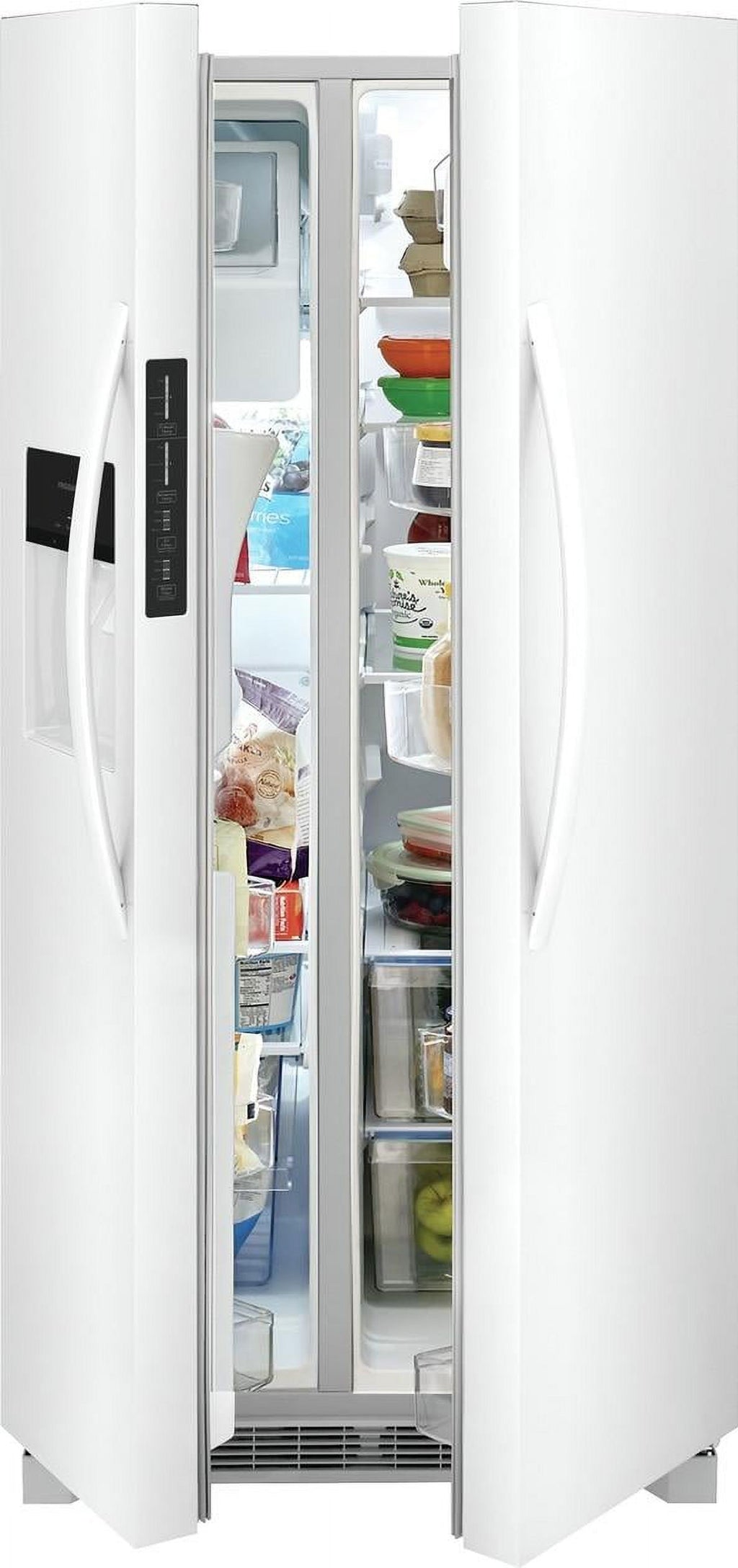 Frigidaire FRSS2323AW 22 Cu. Ft. 33" Standard-Depth Side-by-Side Refrigerator, White