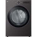 LG DLEX6700B 7.4 Cu. Ft. Black Steel Stackable Front Load Smart Electric Dryer with TurboSteam