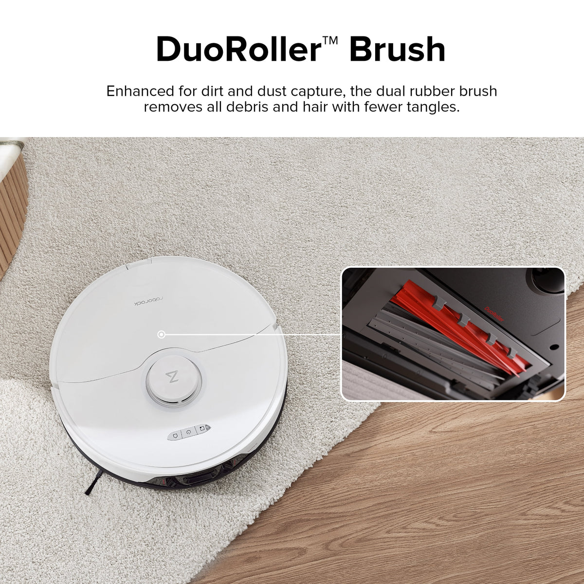 Roborock? S8 Robot Vacuum Cleaner and Sonic Mopping with DuoRoller? Brush, 6000 Pa, and Obstacle Avoidance