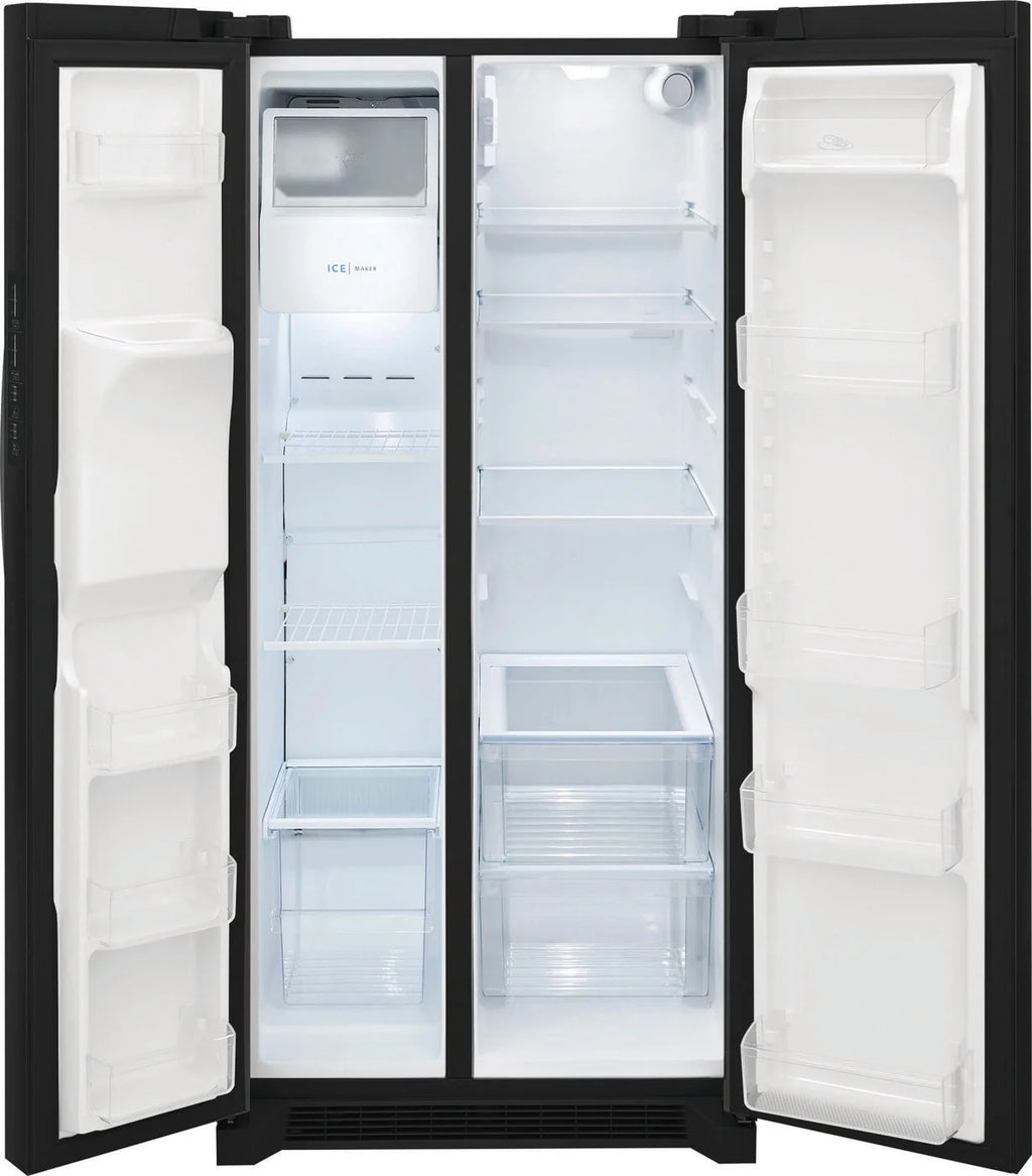 Frigidaire 22.3 Standard-Depth Side by Side Refrigerator, Black