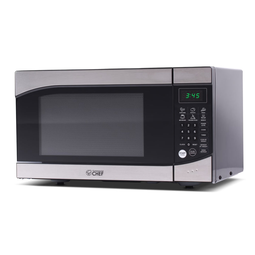 Commercial Chef 0.9 cu ft Counter Top Microwave, Black