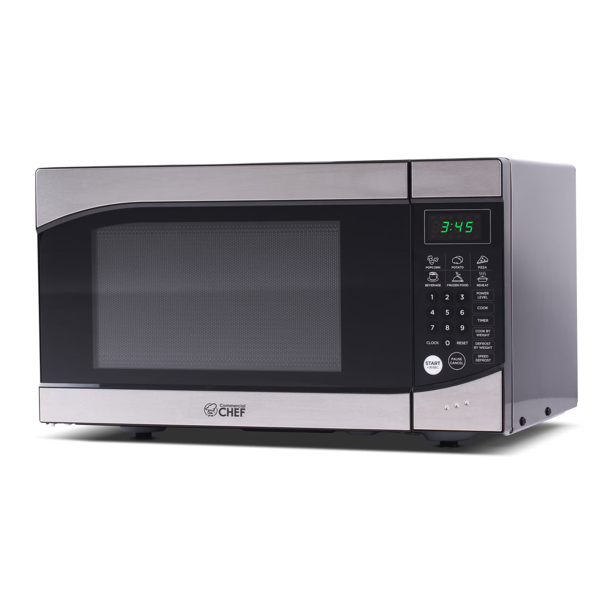 Commercial Chef 0.9 cu ft Counter Top Microwave, Black