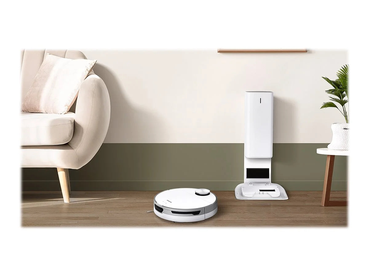 SAMSUNG Jet Bot+ Robot Vacuum Cleaner with Clean Station, Automatic Emptying, 5-Layer Filtering, LIDAR Technology, Self-Emptying, Smart Mapping, Wi-Fi Connected, LIDAR Navigation, Mop Combo
