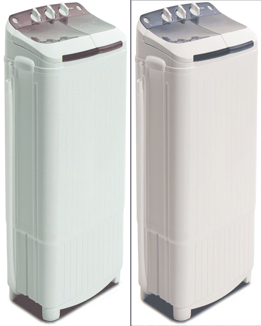 Muhub 18 lbs Portable Washing Machine,Compact Twin Tub Wash&Spin Combo for Apartment, Dorms, Gray