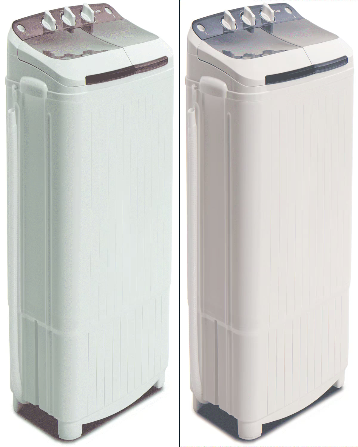 Muhub 18 lbs Portable Washing Machine,Compact Twin Tub Wash&Spin Combo for Apartment, Dorms, Gray