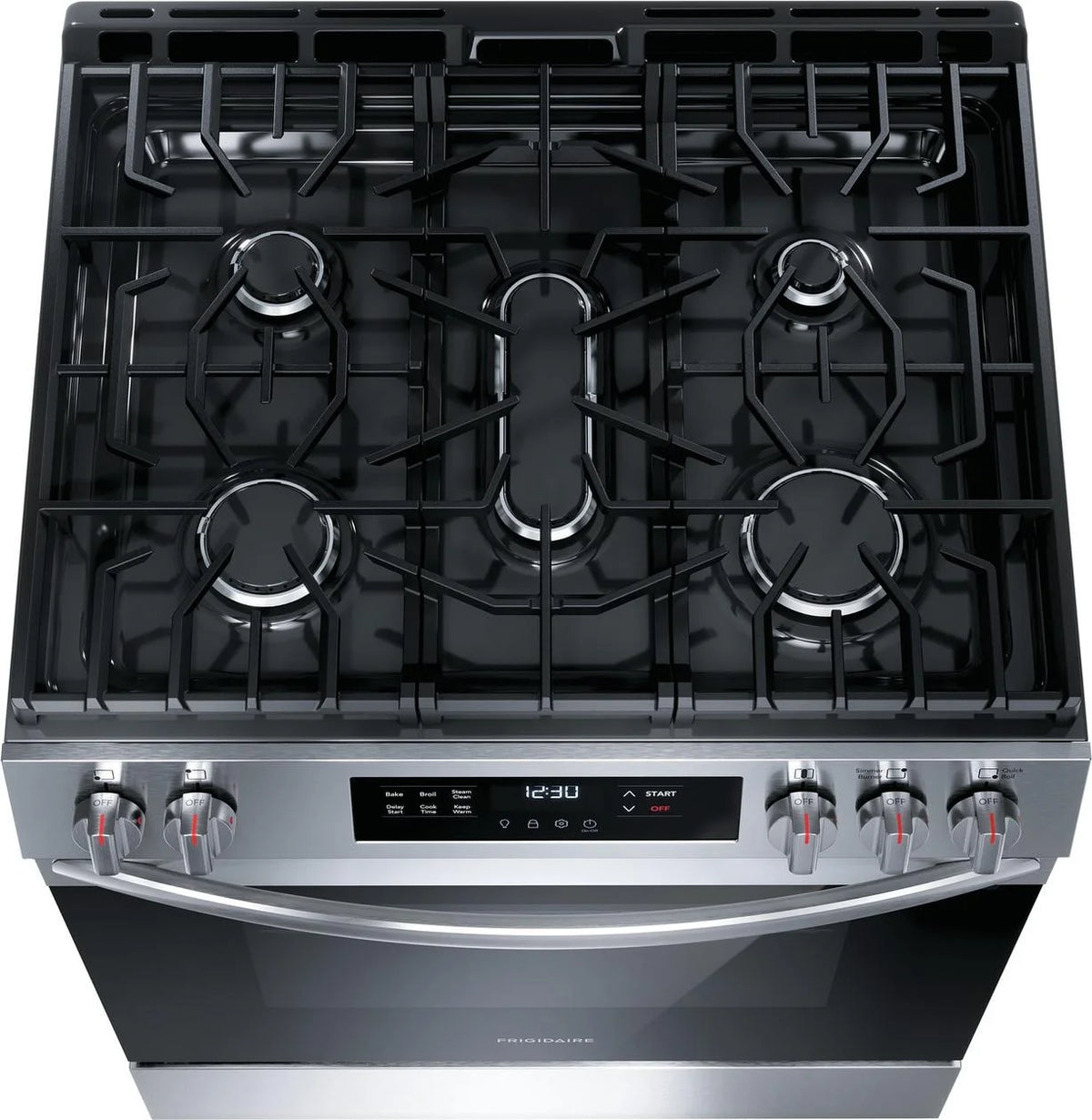 Frigidaire FCFG3062AS 30" Gas Range with Steam Clean, Stainless Steel