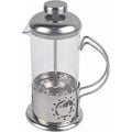 Single Serve French Press Coffee Maker �C 12 oz Mini Stainless Steel & Glass Brewer for 1 Cup, Portable & Affordable Manual Coffee Press with Fine Mesh Filter for Home, Travel, or Camping