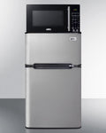 Summit Appliance 2 Door Microwave & Refrigerator-Freezer Combination with Allocator