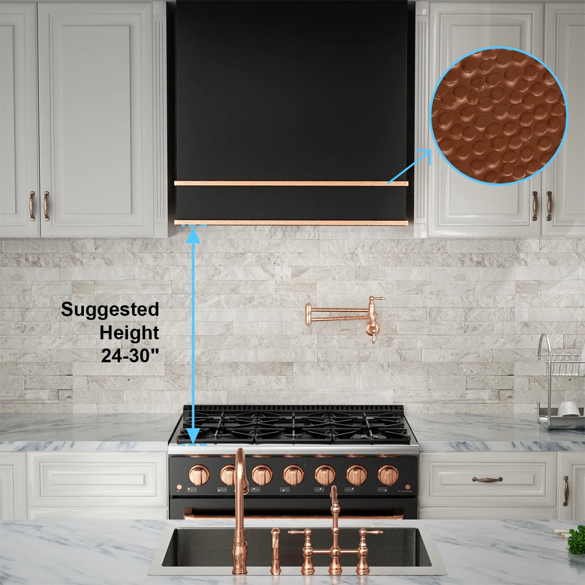 Akicon Range Hood 30 Inch, 600 CFM Ducted Vent Hood, Stainless Steel Box Kitchen Hood with 2 LED Lights, Removable Baffle Filters, Stove Hood Vent for Kitchen, 3 Speeds, Wall Mounted (AK-HS30HB-JBC)