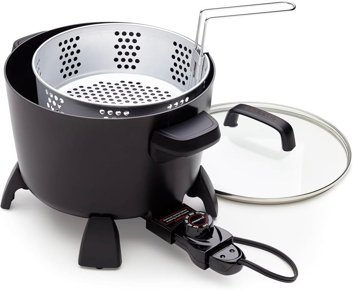 8-Quart Big Kettle, Steamer and Deep Fryer Multi-Cooker,