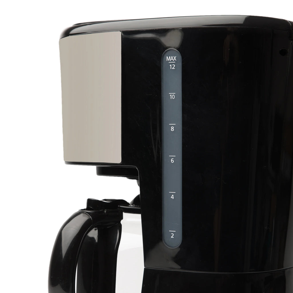 Open Box Haden Coffee Machine 12 Cup Programmable Drip CoffeeMaker Putty/Chrome
