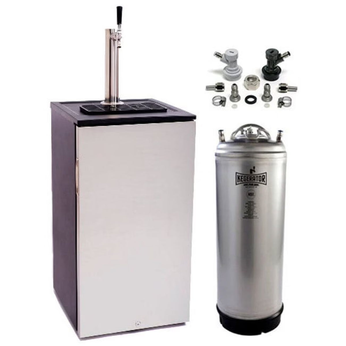 Edgestar Kc1000hbkg 18" Wide Kegerator - Stainless Steel