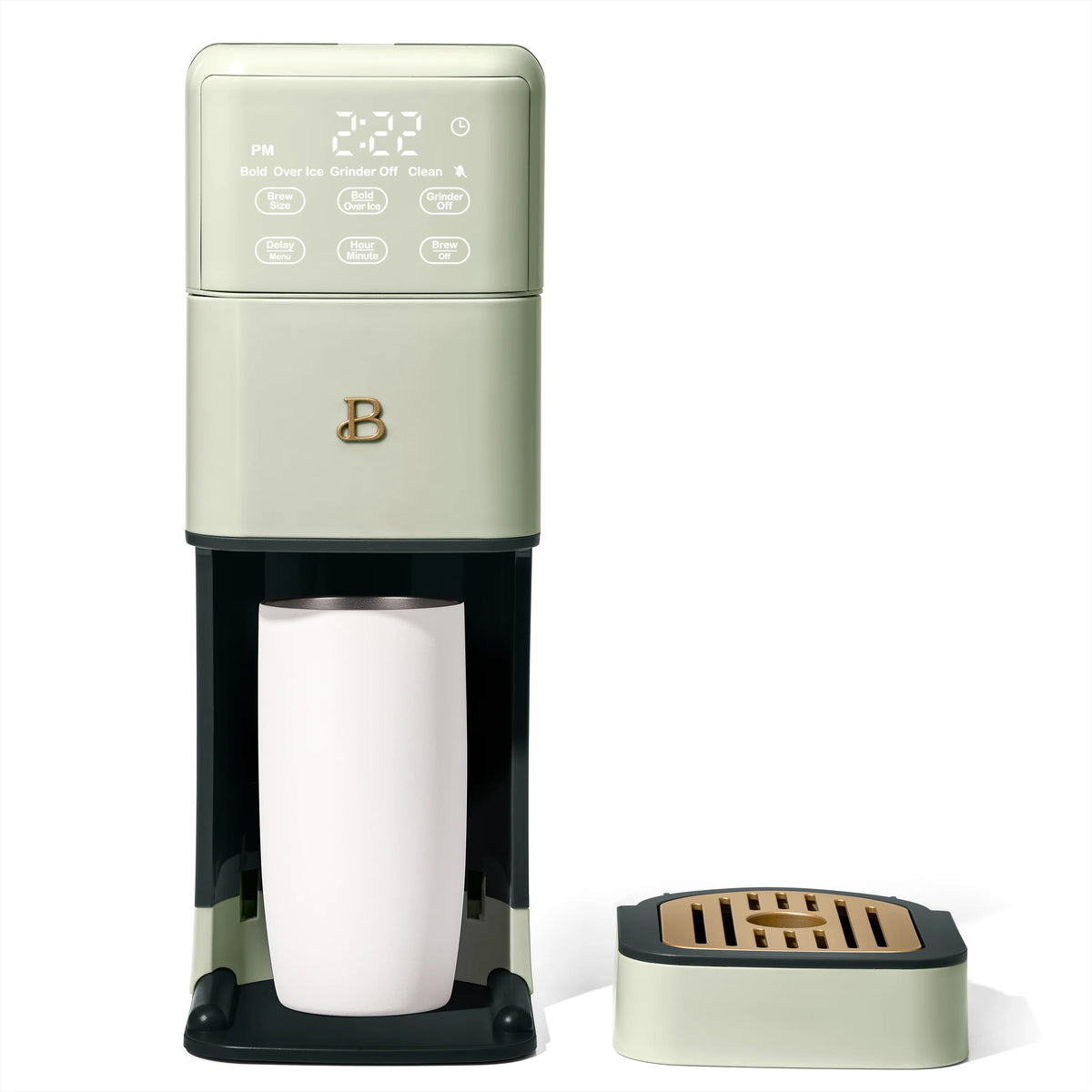 Beautiful Perfect Grind�?Programmable Single Serve Coffee Maker, White Icing by Drew Barrymore