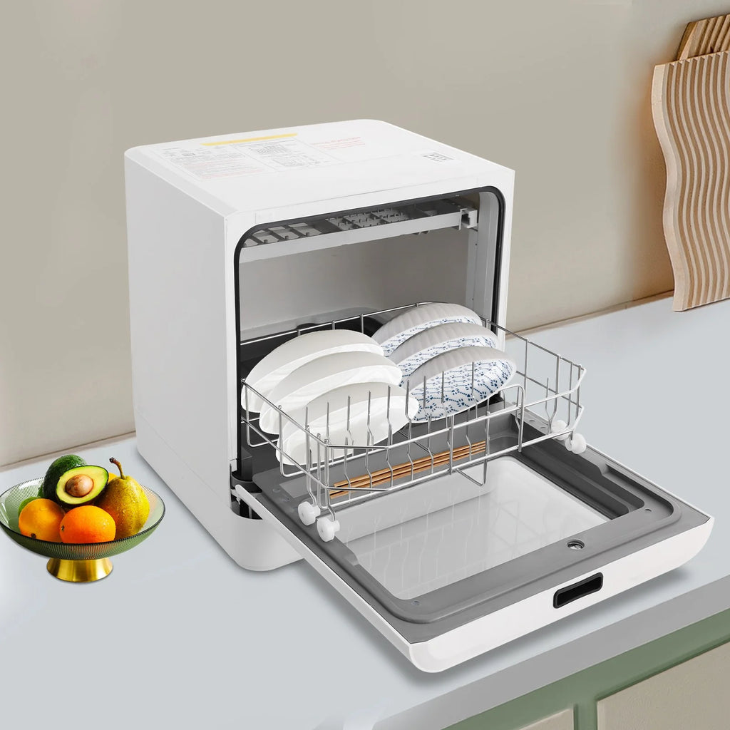 Portable Mini Dishwasher, Countertop Dishwasher, Household Mini Dishwasher for Homes, Kitchens, Small Houses, Apartments, Dormitories