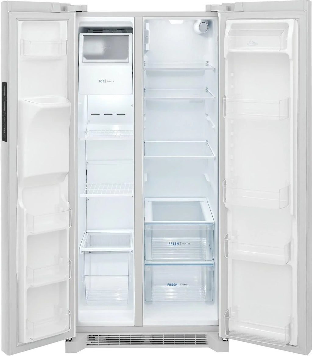 Frigidaire FRSS2323AW 22 Cu. Ft. 33" Standard-Depth Side-by-Side Refrigerator, White