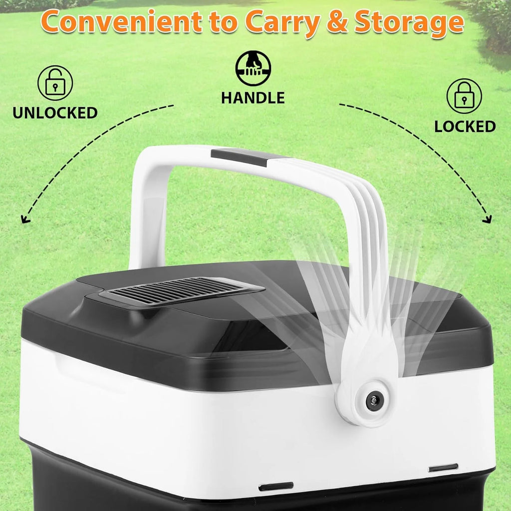 WOLEGEDO Portable RV Refrigerator 28 Qt(26L) Electric Cooler and Warmer 12V Mini Fridge for Car Camping, Fishing, Work Beach Picnic 29L