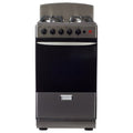 Master-Chef - 20" Stainless Steel R Gas Space Saver Range with 2.4 CFT Oven Capacity - Italian SABAF Sealed Burners, 1 Ultra-Fast and 3 Fast a?? Easy to Clean, Iron Grates, and Cool Knobs CSA Certified