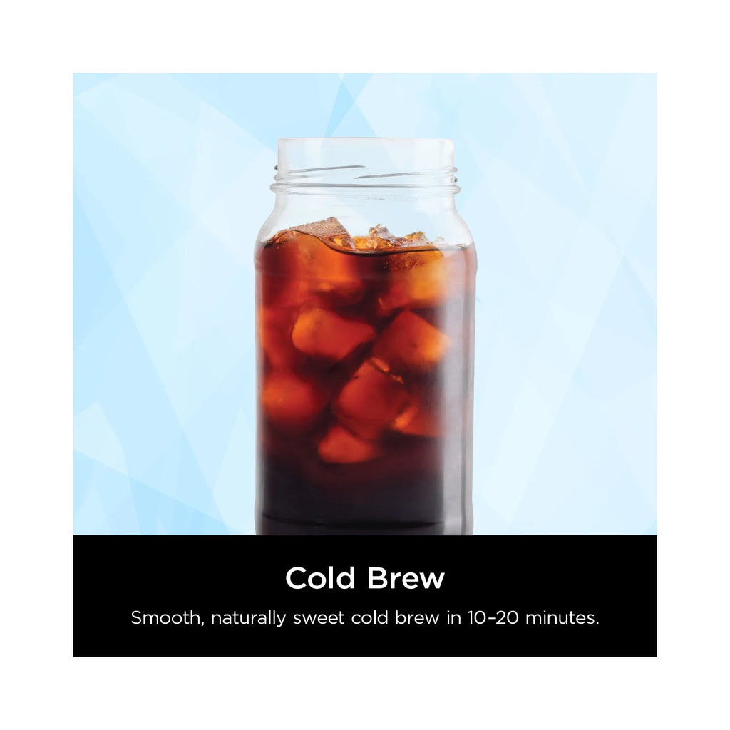 Ninja Hot & Iced Coffee Maker, Single Serve to 10 Cup Carafe, Drip, Rapid Cold Brew, CM360 Black