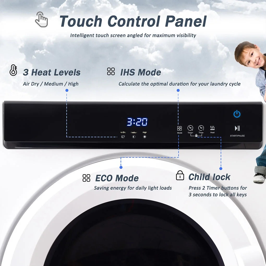 Irene Inevent Electric Clothes Dryer Apartment Dorm Clothes Drying Machine