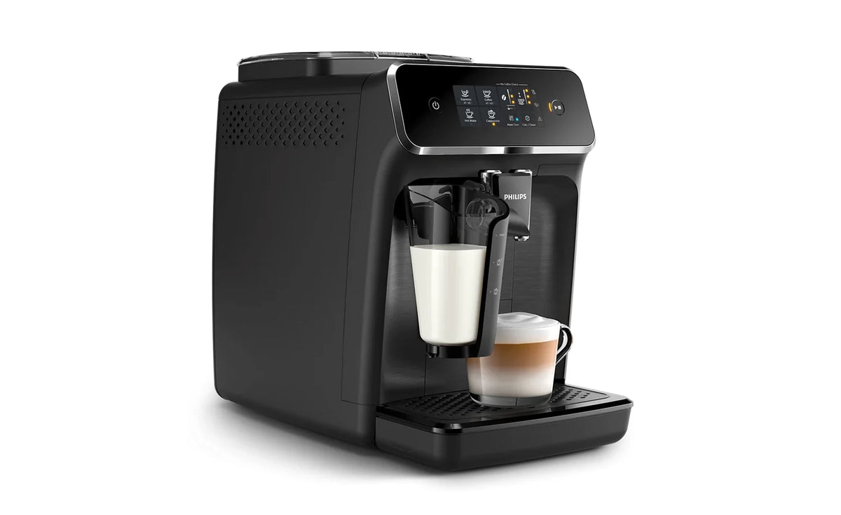 Restored Philips 2200 LatteGo Automatic Espresso Machine, Black | 3 Recipes | EP2230/14 (Refurbished)