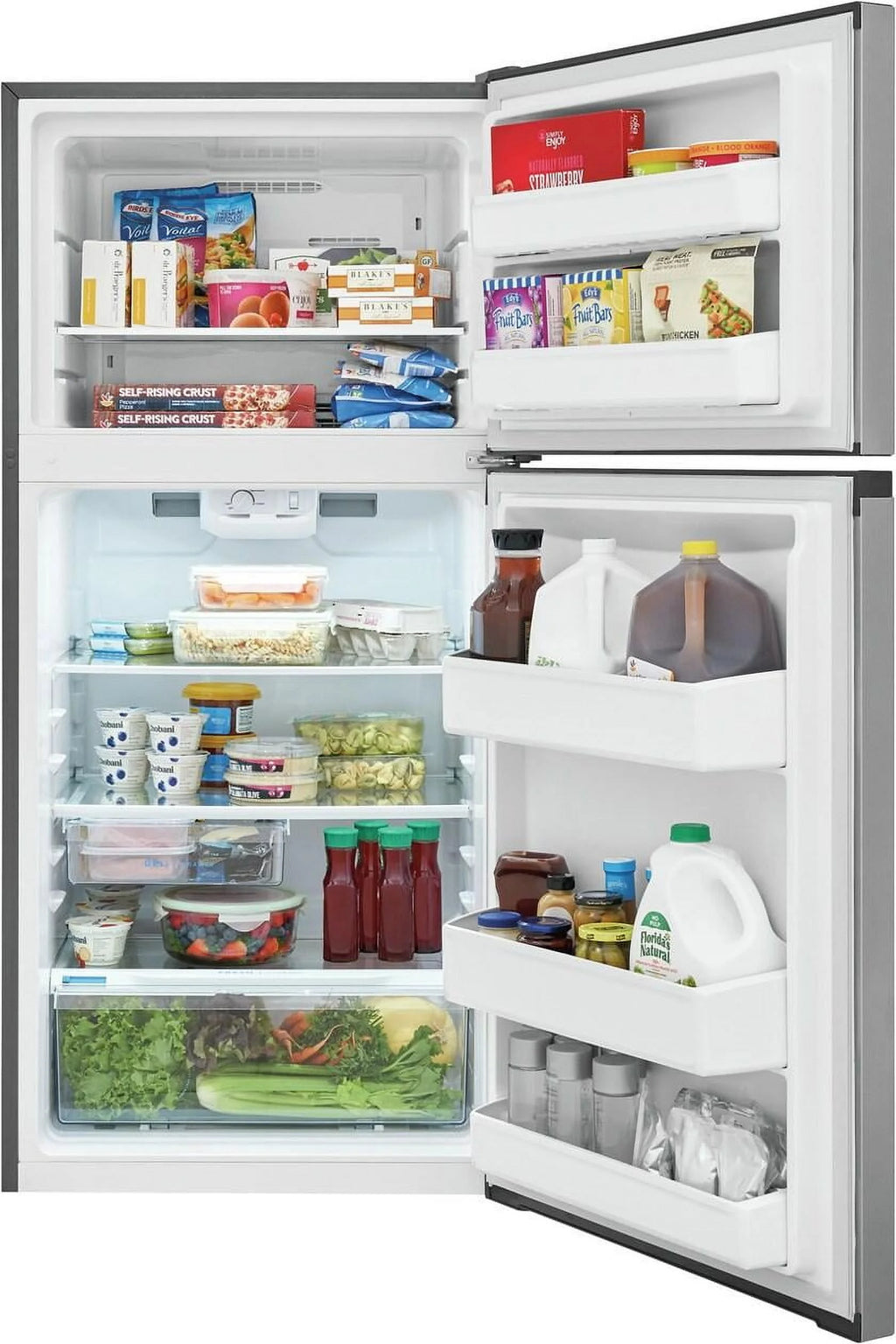 Frigidaire FFHT1425VV 13.9 Cu. Ft. Top Freezer Refrigerator, Stainless Steel