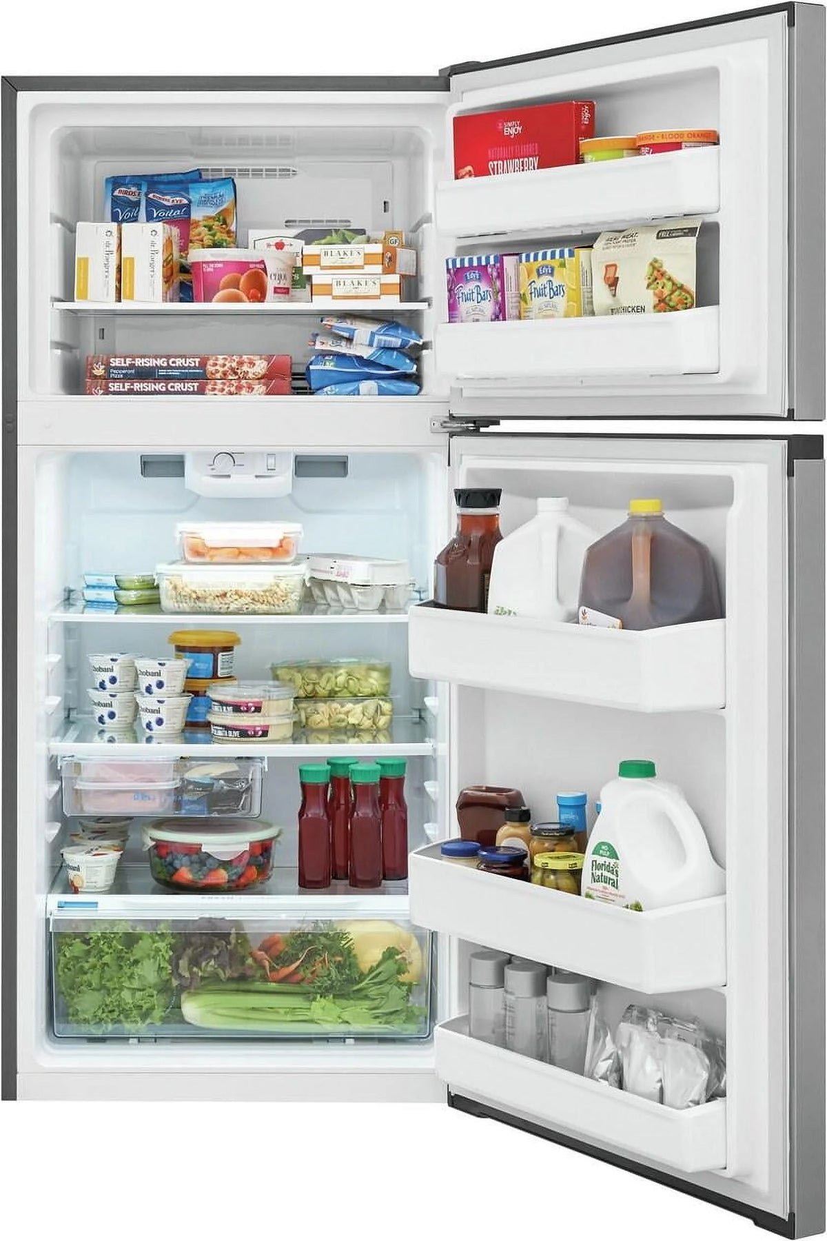 Frigidaire FFHT1425VV 13.9 Cu. Ft. Top Freezer Refrigerator, Stainless Steel