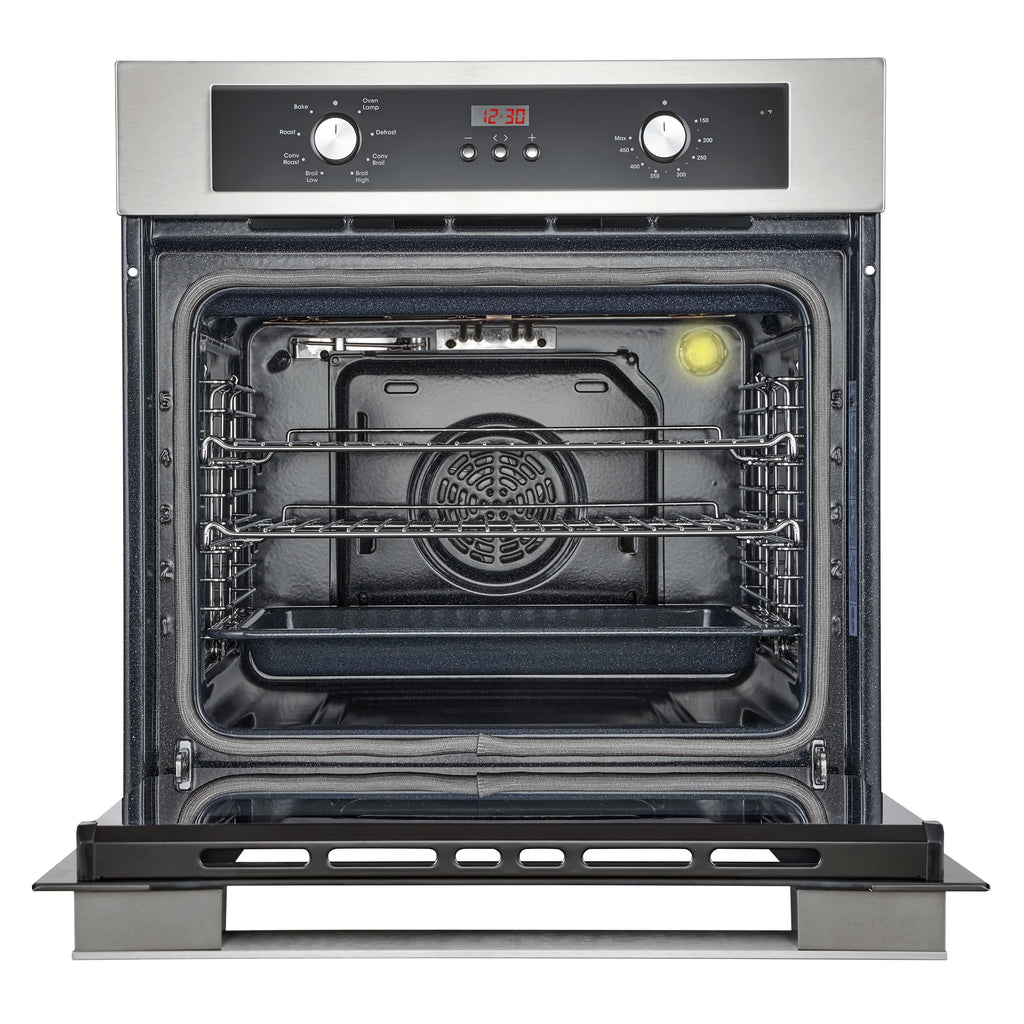 Cosmo 5 Piece Kitchen Appliance Package With 36" Electric Cooktop 24" Single Electric Wall Oven 17.3" Countertop Microwave French Door Refrigerator & 24" Built-in Fully Integrated Dishwasher