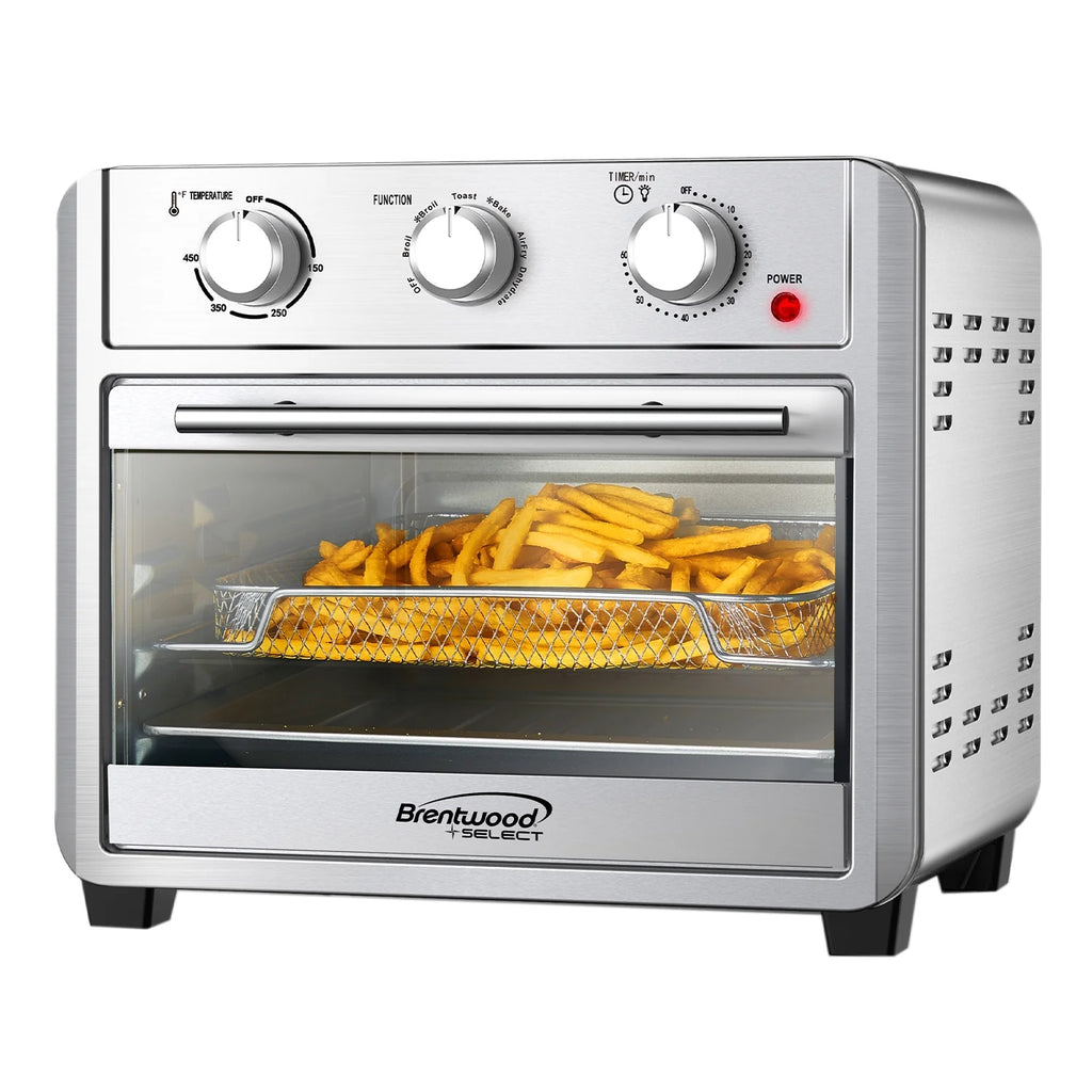 Brentwood Select 24-Qt. 1,700-Watt Stainless Steel Convection Air Fryer Toaster Oven