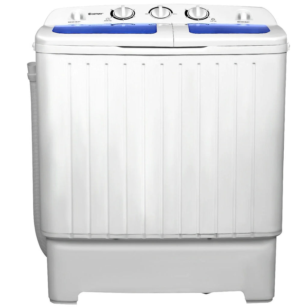Costway 17.6 lb Portable Mini Compact Twin Tub  Washing Machine Washer Spin Dryer