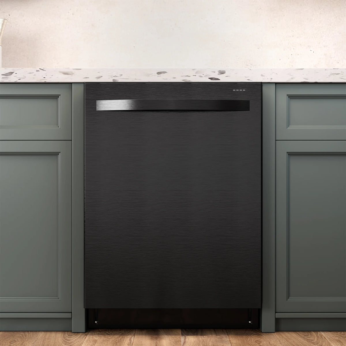 Cozy Home 24" Built-in Dishwasher, Stainless Steel Dish Washer Machine with Large 14-16 Place Settings, 8 Wash Cycles, Energy Star, Black