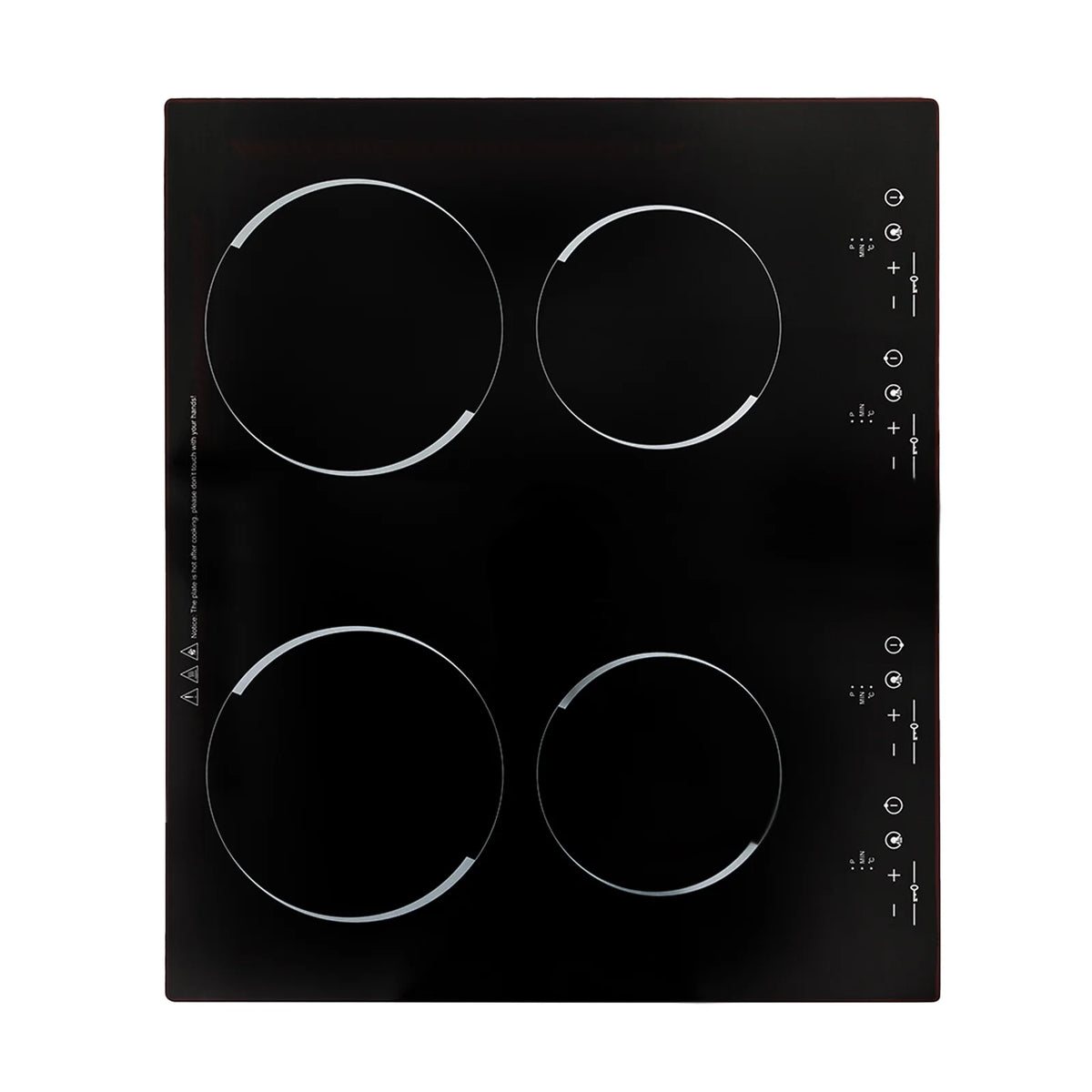110V 3000W 4-Burner Electric Ceramic Cooktop,Touch Control,9 Gears,Safe & Efficient,for Home & Commercial Use