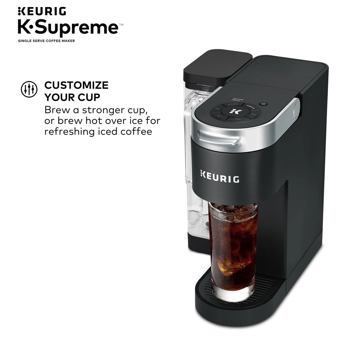 Keurig K-Supreme Black Single-Serve K-Cup Pod Coffee Maker