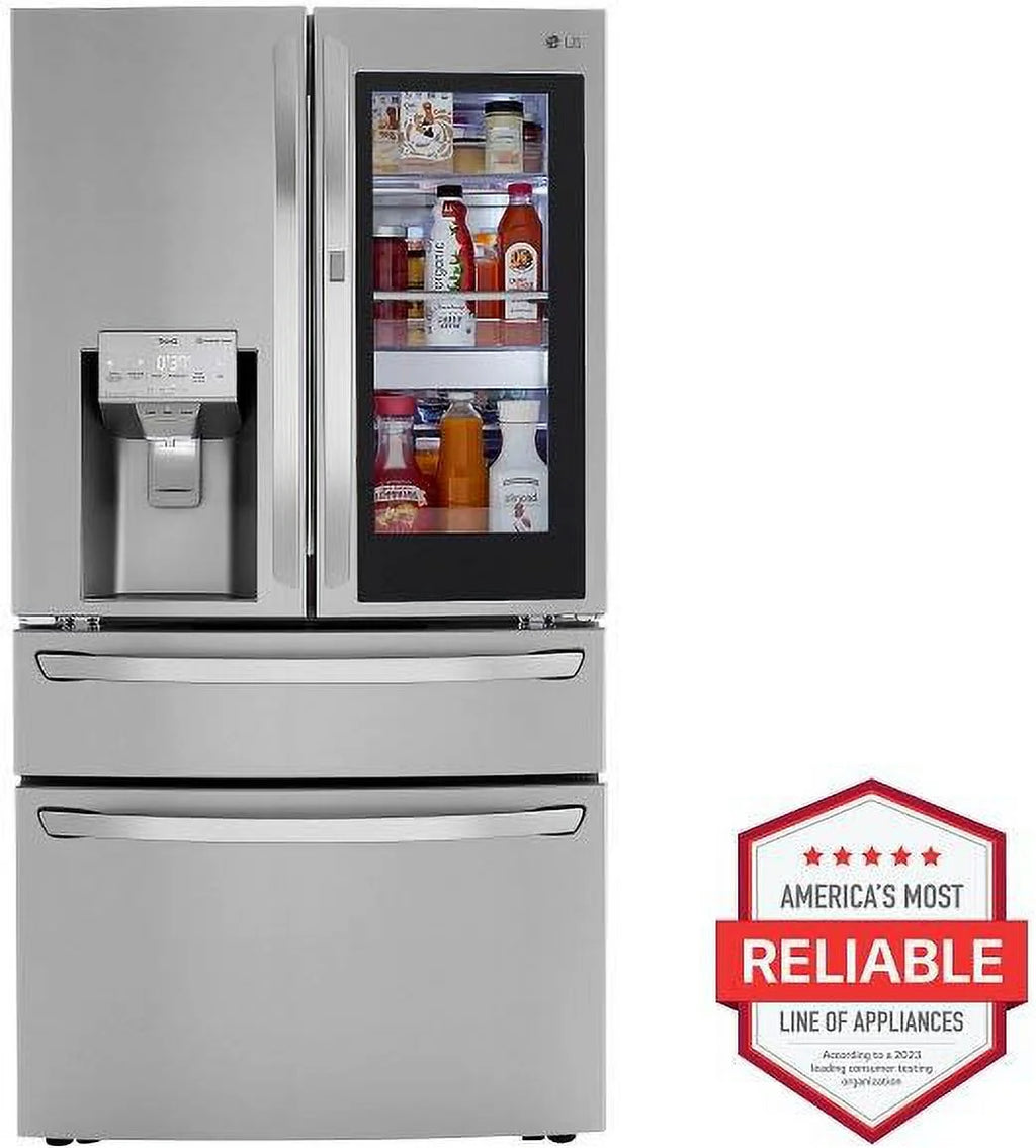 Lg Lrmvs3006 36" Wide 29.5 Cu. Ft. Energy Star Rated French Door Refrigerator - PrintProof