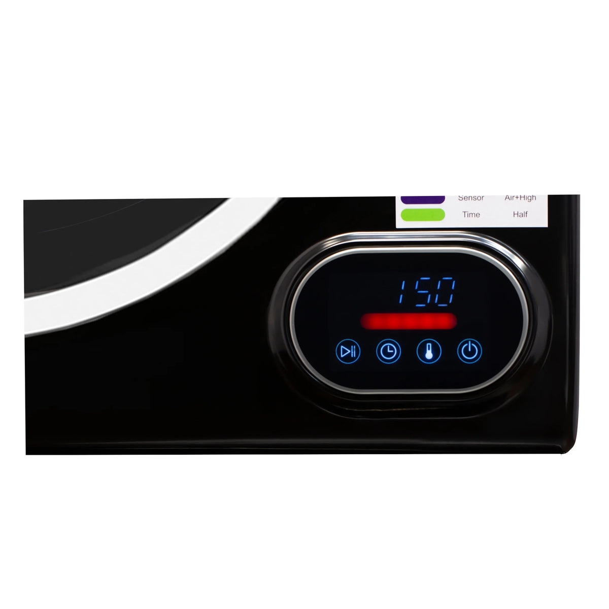 Equator Compact Vented Sensor Dryer 3.5cf/13lbs 110V Bottom digital control , Stainless Steel Drum and Sleek Design