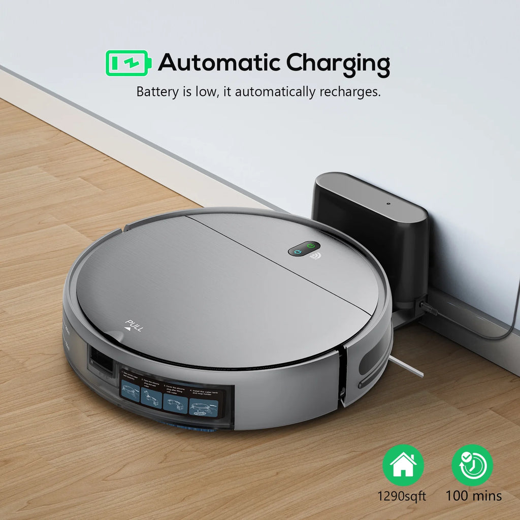 ONSON Robot Vacuum Cleaner, Robot Vacuum and Mop Combo with WIFI / Alexa for Pet Hair and Hard Floor