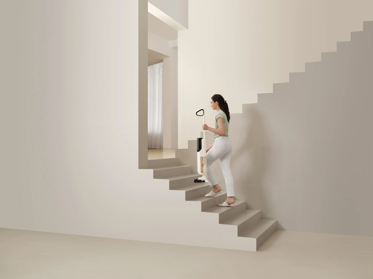 MOVA K30SE Wet Dry Vacuum,180��Flat Reach Floor Mop,Self Dual-Edge Cleaning,18000 Pa Suction