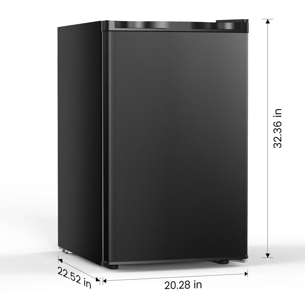 KNDKO 3.2Cu.ft Upright Freezer, Compact Freezer with Removable Shelves, Adjustable Thermostat for Home/Kitchen/Office, SILVER