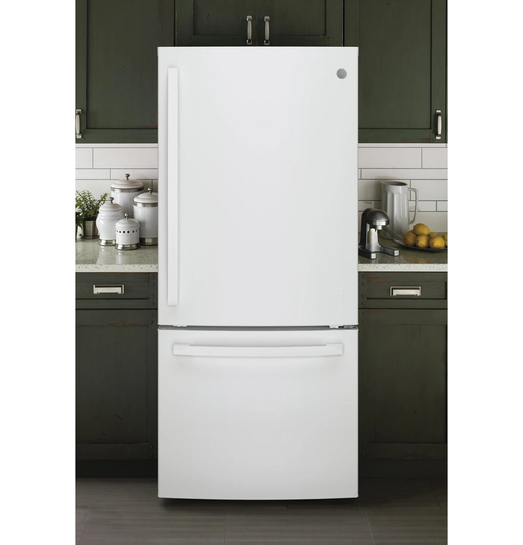 GE APPLIANCES GDE21EGKWW bottom freezer freestanding refrigerator