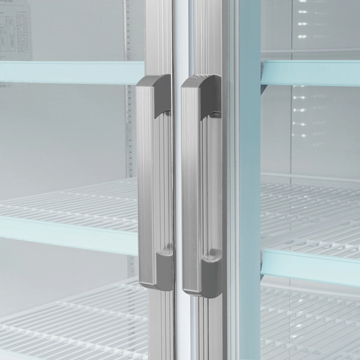 53 in. 2-Door Commercial Display Merchandiser Freezer 45 cu. ft. in White (MDF-2GD-45C-WH)