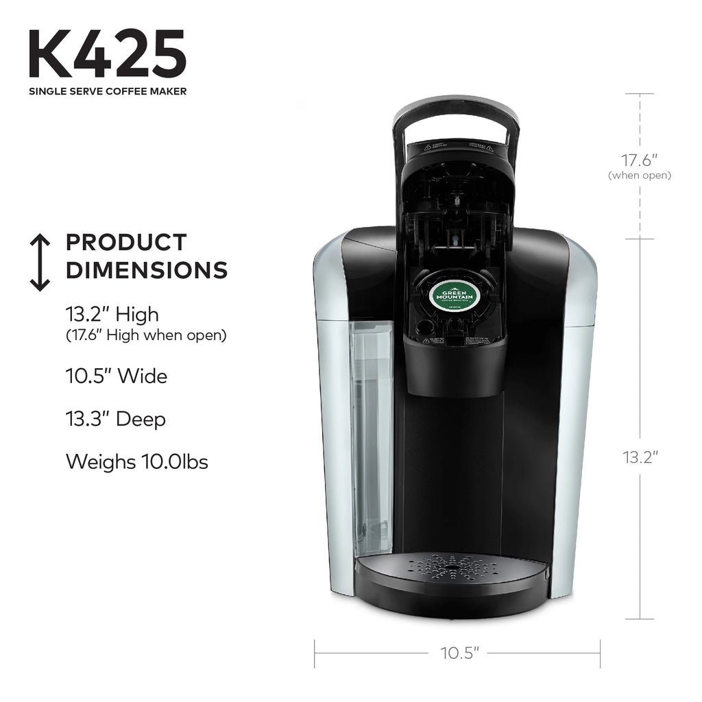 Keurig K425 Single Serve Coffee Brewer, Black