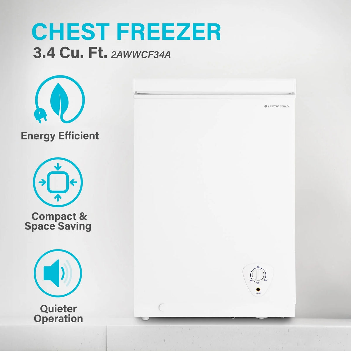 Arctic Wind 3.4-cu. ft. Chest Freezer