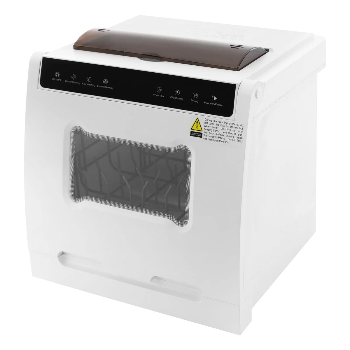 User-Friendly Dishwasher, Touchscreen Control with Visual Window, Top-Load Design with Sunken Handle, Easy for Elderly Users
