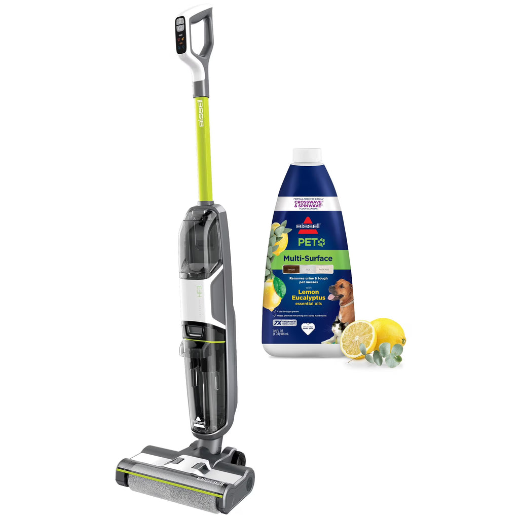 Bissell Crosswave HF3 Cordless Wet/Dry Vacuum Cleaner and Mop, Multi-Surface and Hardwood Floor Cleaner, 3654