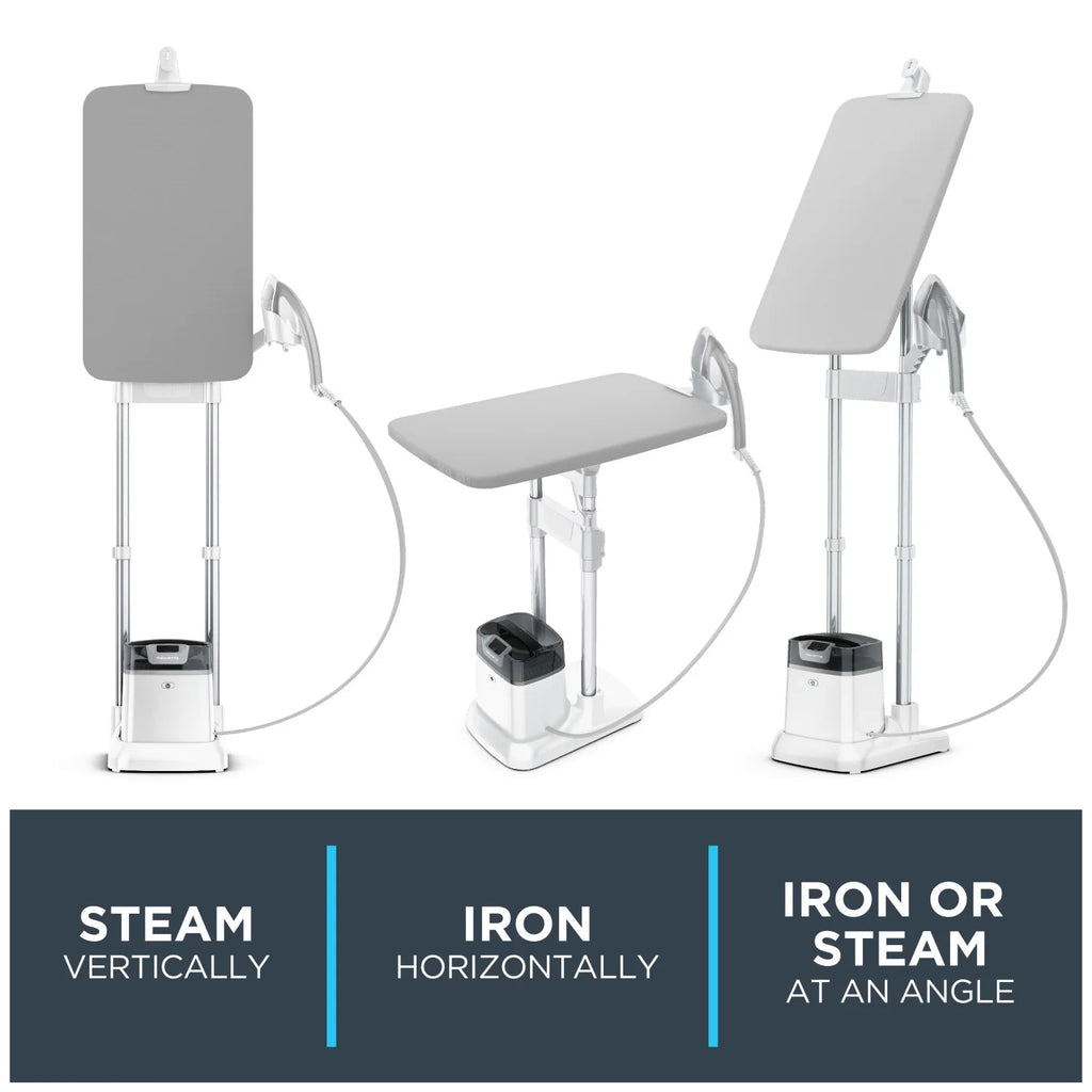 Rowenta IXEO Full Size Steamer for Clothes with Ironing Board, Garment Steamer, 65 Inch, 1500 Watts, Portable, QR1410
