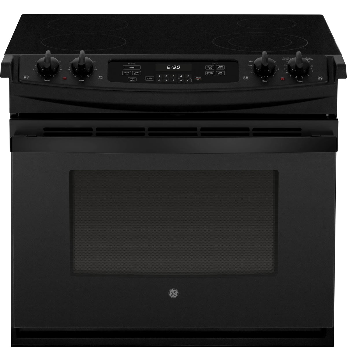 GE APPLIANCES JD630DTBB drop in electric range