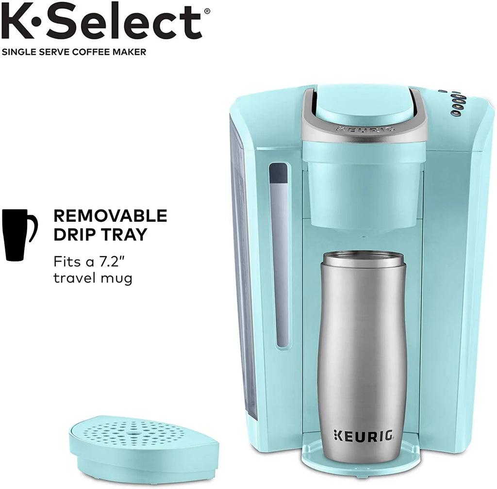 Keurig K-Select Coffee Maker, Single Serve K-Cup Pod Coffee Brewer, With Strength Control and Hot Water On Demand, Oasis