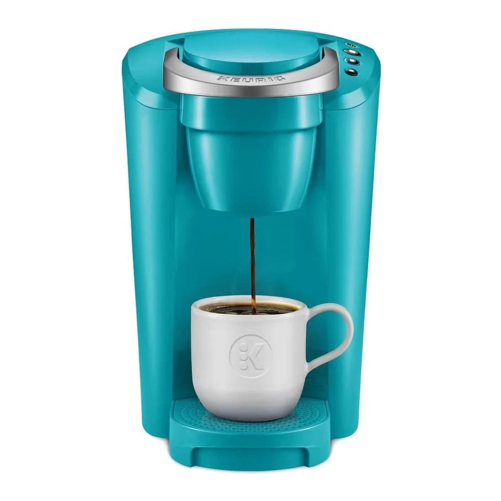 Keurig K-Compact Single-Serve Coffee Maker (Turquoise) with Tumbler Bundle