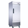 D28F Single Door Commercial Freezer in Stainless Steel