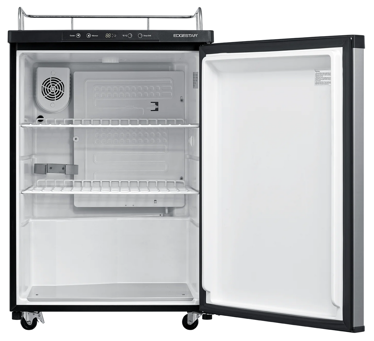Edgestar Br3002 24" Wide Kegerator Conversion Refrigerator For Full Size Kegs - Black