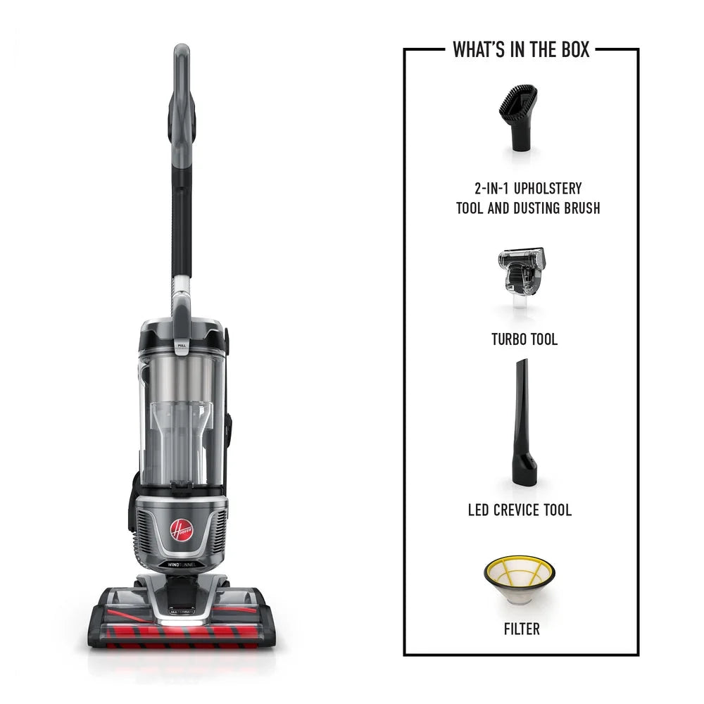 Hoover Upright Vacuum Cleaner - HEPA Media Filter Swivel Steering